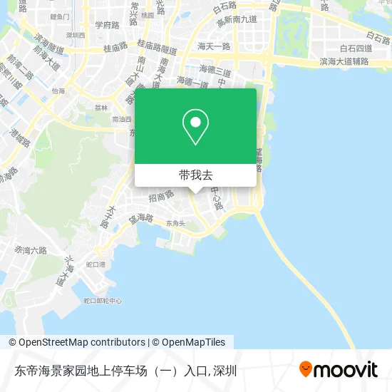 东帝海景家园地上停车场（一）入口地图