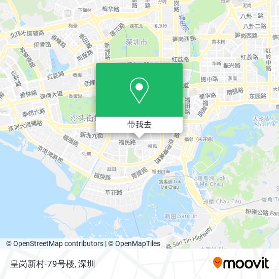 皇岗新村-79号楼地图