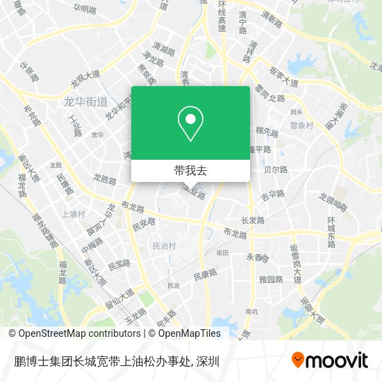 鹏博士集团长城宽带上油松办事处地图