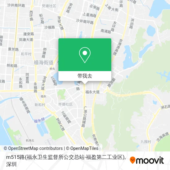 m515路(福永卫生监督所公交总站-福盈第二工业区)地图