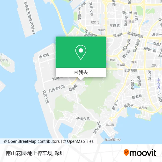 南山花园-地上停车场地图