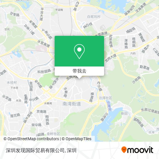 深圳发现国际贸易有限公司地图