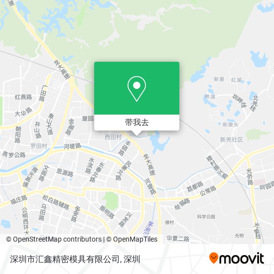 深圳市汇鑫精密模具有限公司地图