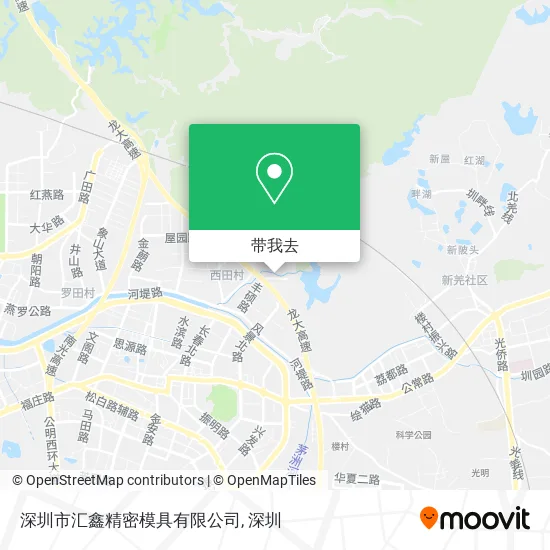 深圳市汇鑫精密模具有限公司地图