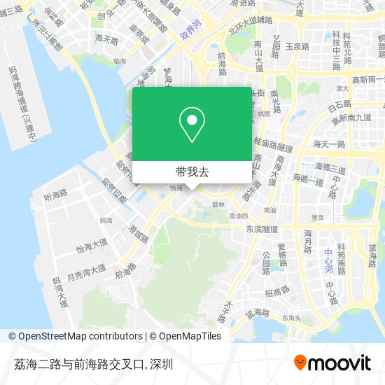 荔海二路与前海路交叉口地图