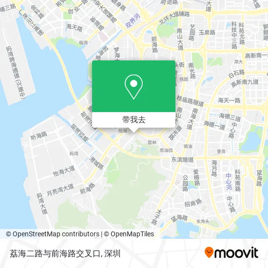 荔海二路与前海路交叉口地图