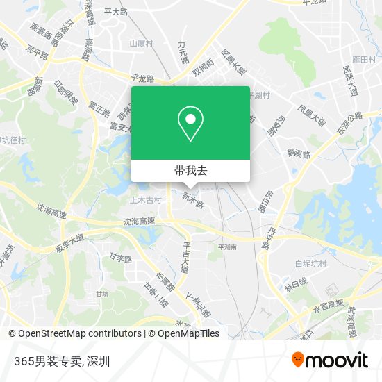 365男装专卖地图