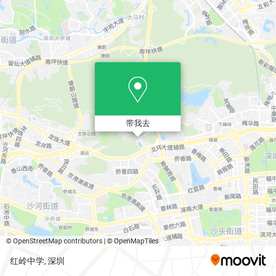 红岭中学地图