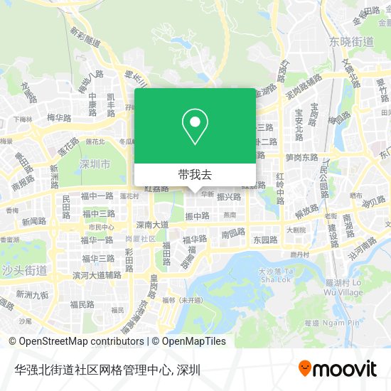 华强北街道社区网格管理中心地图