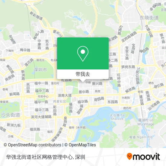 华强北街道社区网格管理中心地图