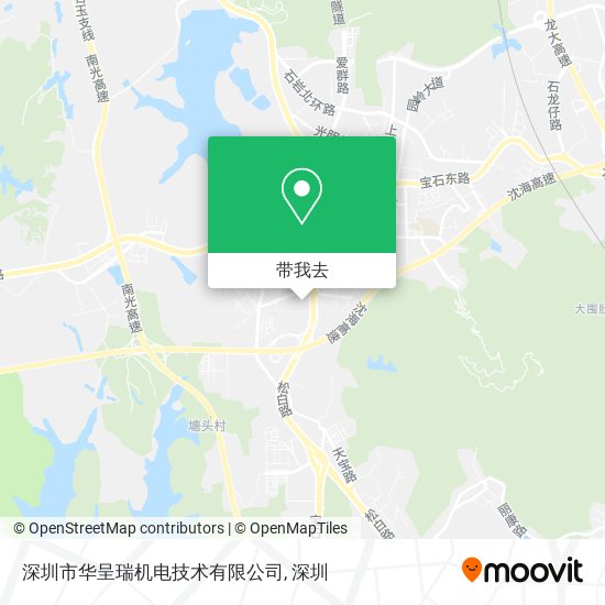 深圳市华呈瑞机电技术有限公司地图
