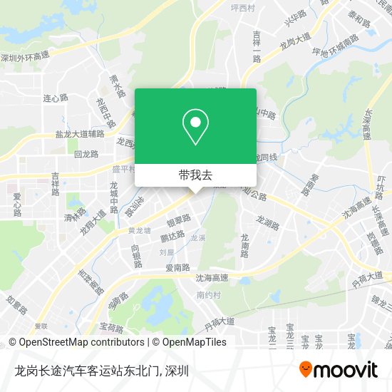 龙岗长途汽车客运站东北门地图