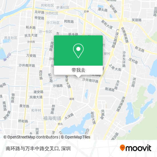 南环路与万丰中路交叉口地图