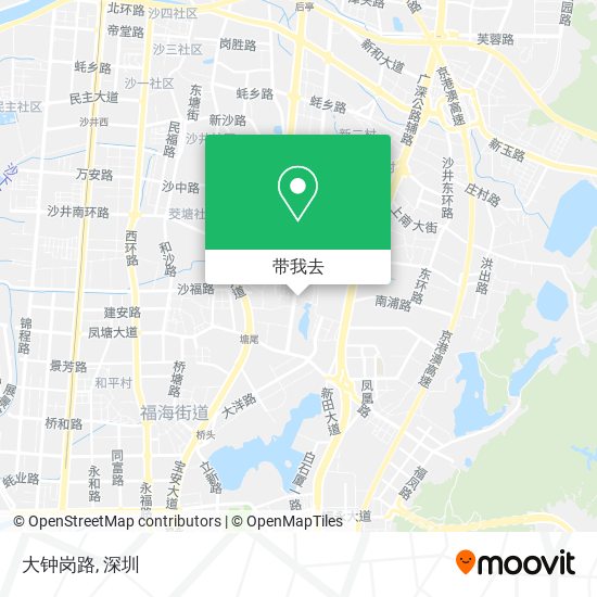 大钟岗路地图