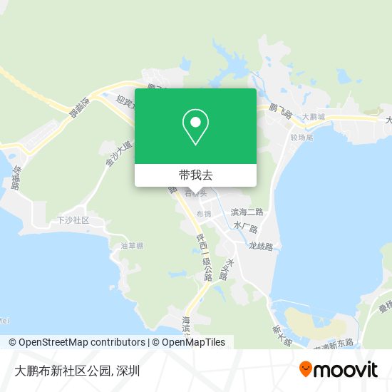 大鹏布新社区公园地图