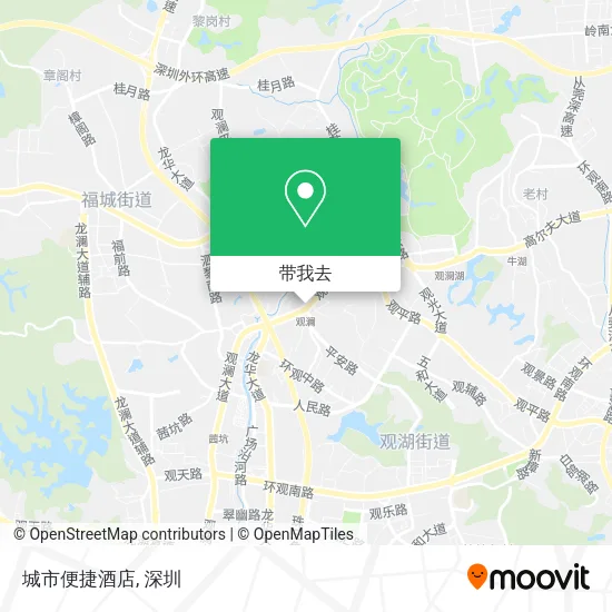 城市便捷酒店地图