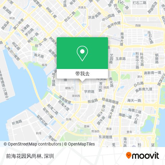 前海花园风尚林地图
