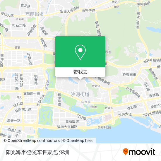 阳光海岸-游览车售票点地图