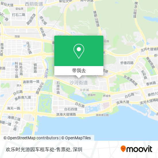 欢乐时光游园车租车处-售票处地图