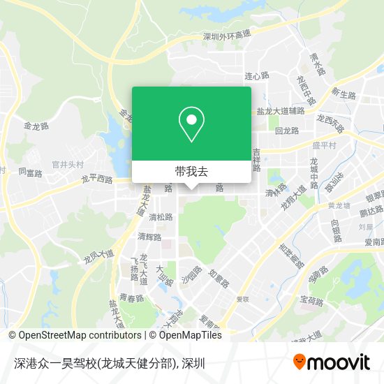 深港众一昊驾校(龙城天健分部)地图
