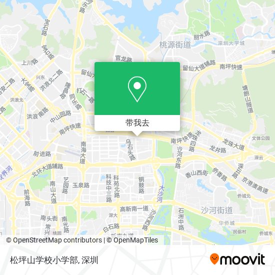 松坪山学校小学部地图