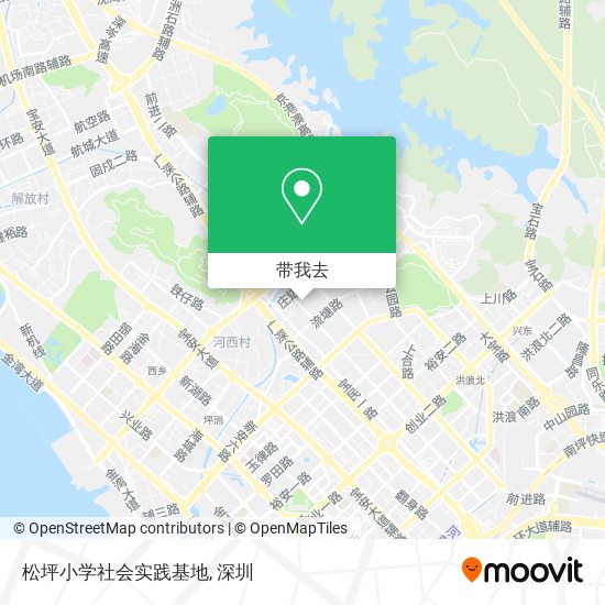 松坪小学社会实践基地地图