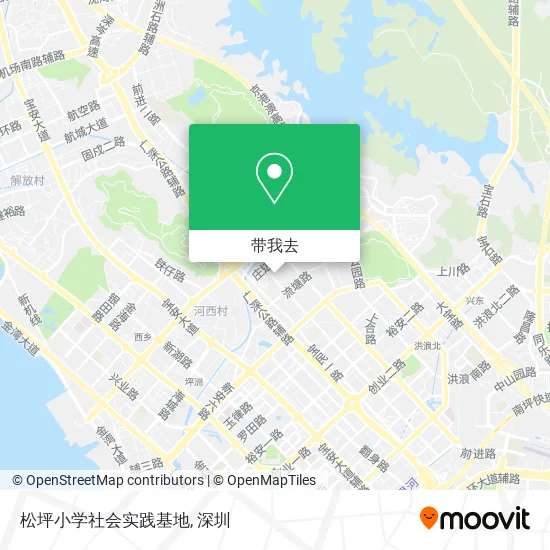 松坪小学社会实践基地地图