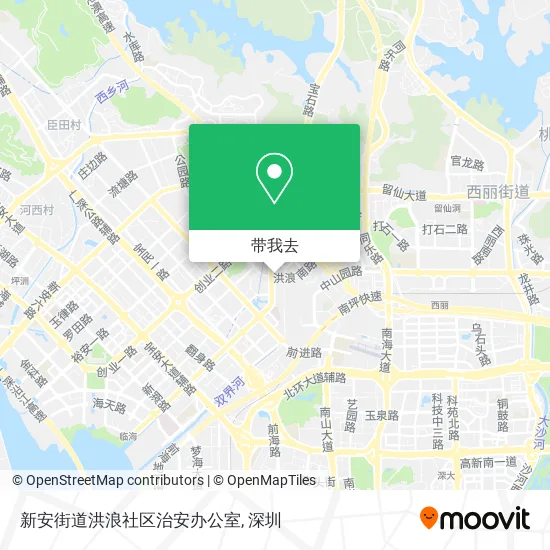 新安街道洪浪社区治安办公室地图