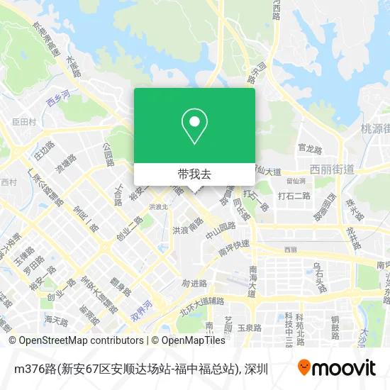 m376路(新安67区安顺达场站-福中福总站)地图