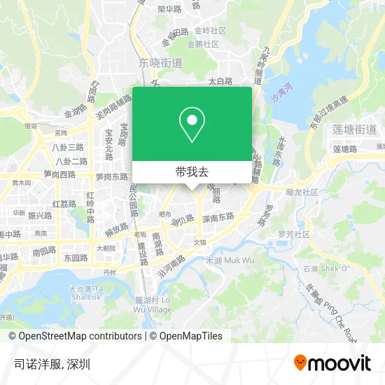 司诺洋服地图