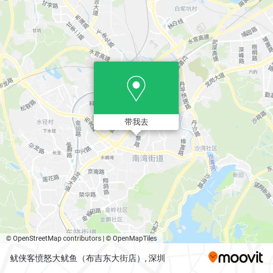 鱿侠客愤怒大鱿鱼（布吉东大街店）地图