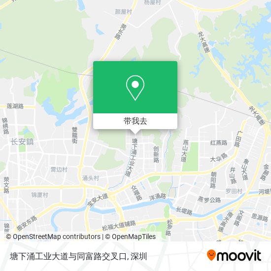 塘下涌工业大道与同富路交叉口地图