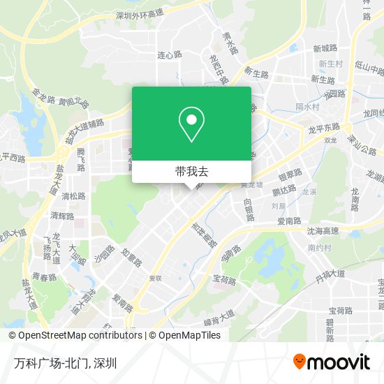 万科广场-北门地图