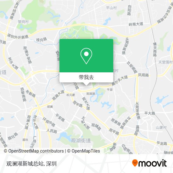 观澜湖新城总站地图