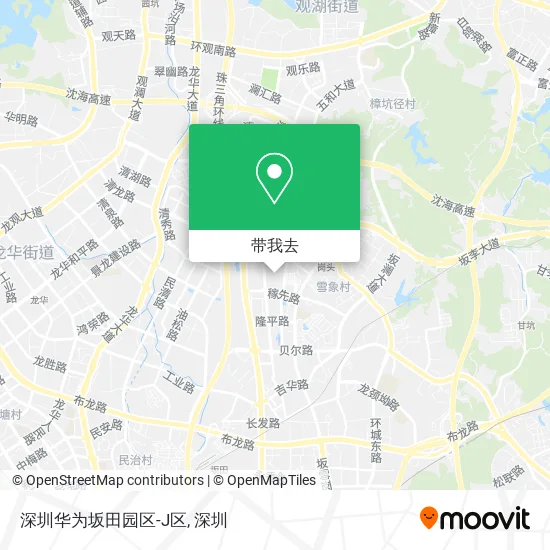 深圳华为坂田园区-J区地图