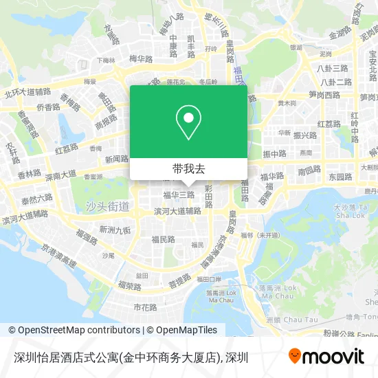 深圳怡居酒店式公寓(金中环商务大厦店)地图
