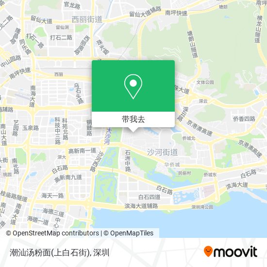 潮汕汤粉面(上白石街)地图