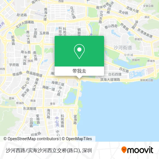 沙河西路/滨海沙河西立交桥(路口)地图