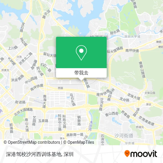 深港驾校沙河西训练基地地图