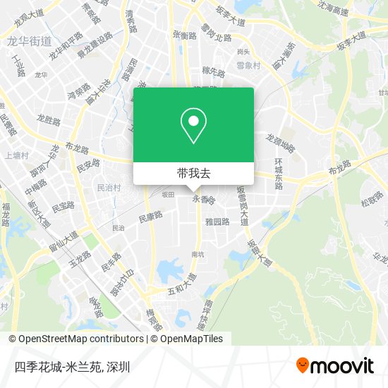 四季花城-米兰苑地图