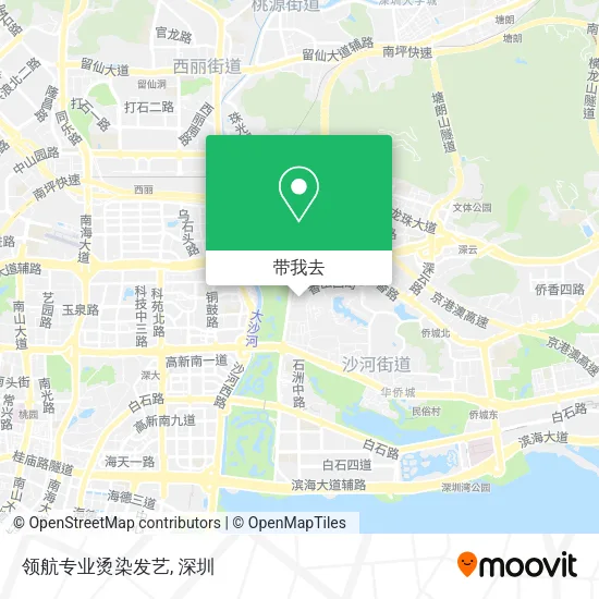 领航专业烫染发艺地图
