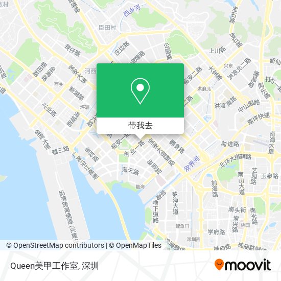 Queen美甲工作室地图