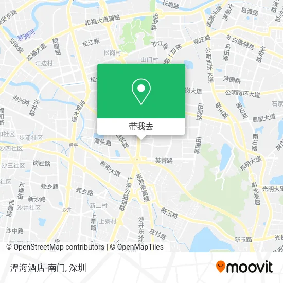 潭海酒店-南门地图
