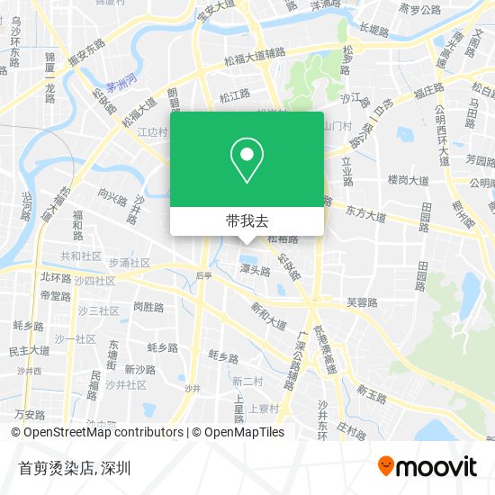 首剪烫染店地图