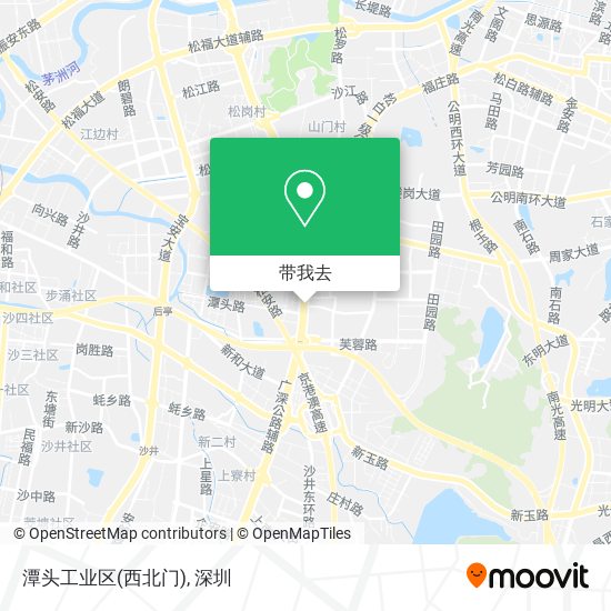 潭头工业区(西北门)地图