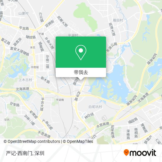 严记-西南门地图
