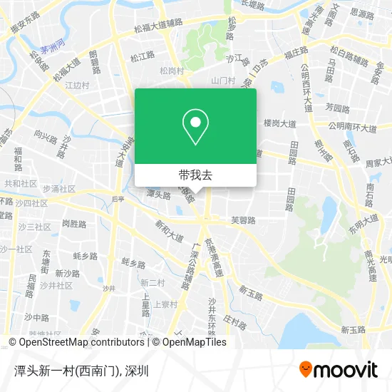 潭头新一村(西南门)地图