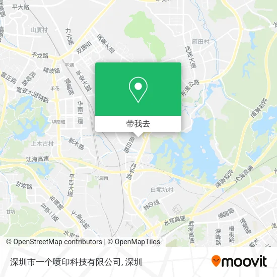 深圳市一个喷印科技有限公司地图