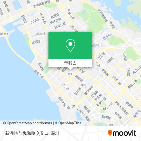 新湖路与悦和路交叉口地图