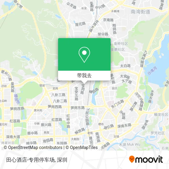 田心酒店-专用停车场地图
